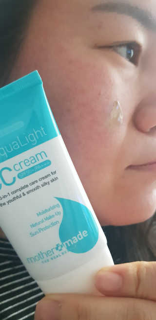 마더메이드 더 아쿠아라이트 CC크림 SPF50+ PA+++ — 4점을 준 리뷰어가 2019년 5월 올린 사용 사진