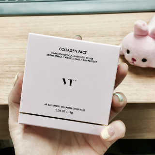 브이티 코스메틱 VT 리얼 콜라겐 팩트 — 4점을 준 리뷰어가 2017년 4월 올린 사용 사진