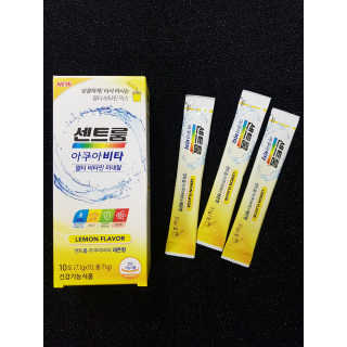 센트룸 아쿠아비타 레몬향, 딸기향 — 5점을 준 리뷰어가 2019년 6월 올린 사용 사진