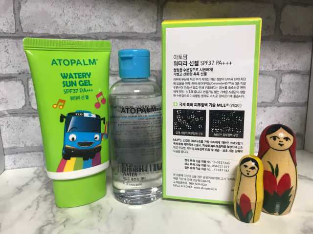 아토팜 워터리 선젤 SPF37 PA+++ 리뷰 사진