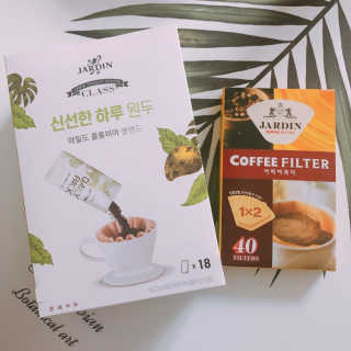 (주)쟈뎅 [쟈뎅] 클래스 신선한 하루 원두+여과지 SET — 5점을 준 리뷰어가 2019년 3월 올린 사용 사진