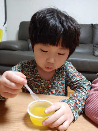 데르뜨 떠먹는 과일 3종, 짜먹는 과일 2종 총 10개 체험 — 5점을 준 리뷰어가 2020년 3월 올린 사용 사진