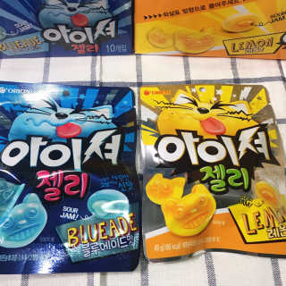 아이셔젤리 레몬맛, 아이셔젤리 블루에이드맛 — 5점을 준 리뷰어가 2019년 3월 올린 사용 사진