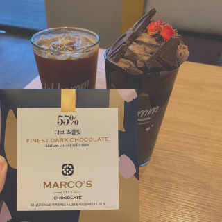 달콤커피경희의료원점 [달콤커피 경희의료원점] 다크쇼콜라 2인세트 — 3.5점을 준 리뷰어가 2020년 3월 올린 사용 사진