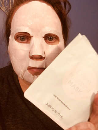 아이뽀 모든 피부 타입을위한 AIPPO Expert Hydrating Mask — 5점을 준 리뷰어가 2018년 3월 올린 사용 사진