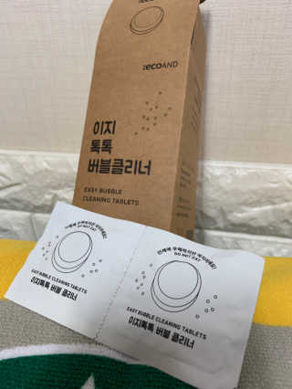 [에코앤드]이지톡톡 버블클리너 1종세척제 — 5점을 준 리뷰어가 2019년 6월 올린 사용 사진