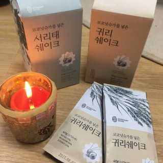 [착한습관]건강한 한끼, 귀리 쉐이크와 서리태 쉐이크 — 5점을 준 리뷰어가 2019년 9월 올린 사용 사진