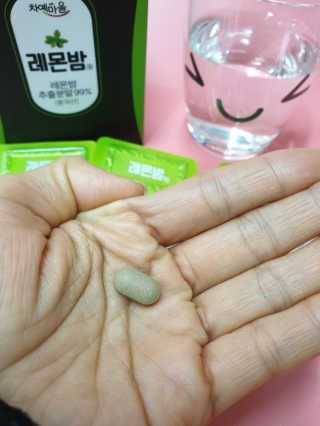 차예마을 레몬밤 정 추출분말 농축 알약 60정 — 5점을 준 리뷰어가 2018년 11월 올린 사용 사진