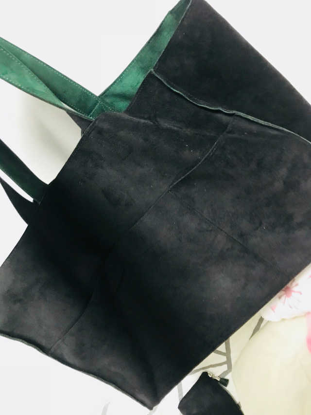 켄타우로스 스웨이드 더블 쇼퍼백 리뷰 사진