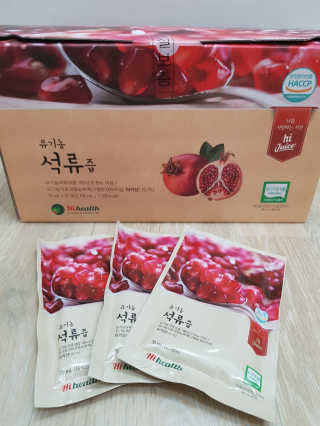 [하이헬스] 정말 진하고 맛있는 유기농 석류즙 30포 — 5점을 준 리뷰어가 2019년 11월 올린 사용 사진