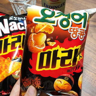 오징어땅콩,도도한나쵸 오징어땅콩 마라맛, 도도한나쵸 마라맛 — 4점을 준 리뷰어가 2019년 8월 올린 사용 사진