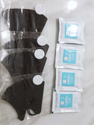[블루캐롯] 힐링타임 가습마스크 1박스 — 5점을 준 리뷰어가 2019년 7월 올린 사용 사진