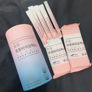 눈길 프로바이오틱스 눈길 콜라겐 프로바이오틱스 — 2.5점을 준 리뷰어가 2019년 11월 올린 사용 사진