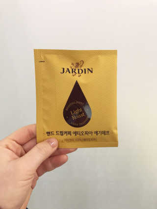 (주)쟈뎅 쟈뎅 핸드 드립커피 3종 — 5점을 준 리뷰어가 2018년 3월 올린 사용 사진