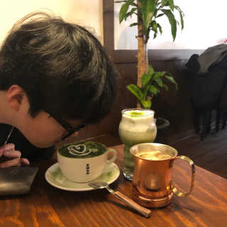 [후쿠오카 흑당커피] 흑당커피 2잔 + 디저트 1개 제공 — 4.5점을 준 리뷰어가 2019년 2월 올린 사용 사진