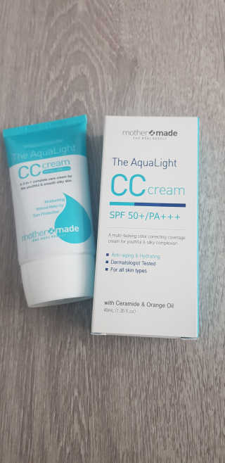 마더메이드 더 아쿠아라이트 CC크림 SPF50+ PA+++ — 4점을 준 리뷰어가 2019년 5월 올린 사용 사진