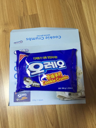 오레오 분쇄쿠키 — 4점을 준 리뷰어가 2016년 8월 올린 사용 사진