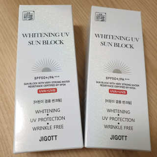 지고트 화이트닝 유브이 썬블럭 크림 70ml,1+1 — 4점을 준 리뷰어가 2019년 6월 올린 사용 사진