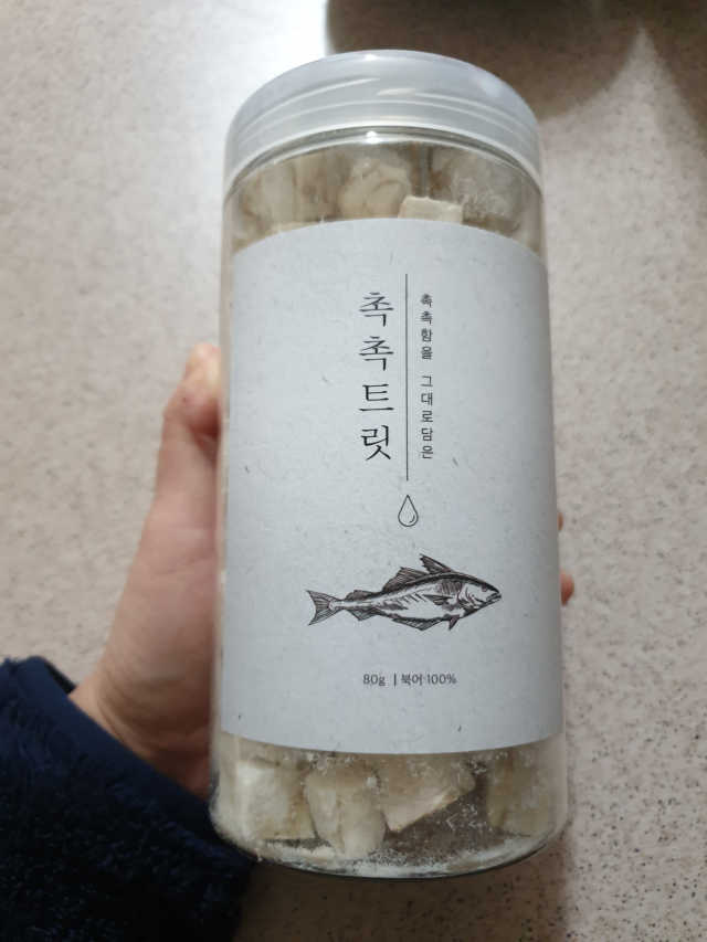 [면역력강화]첨가 북어 100퍼센트 촉촉트릿 북어 80g 리뷰 사진