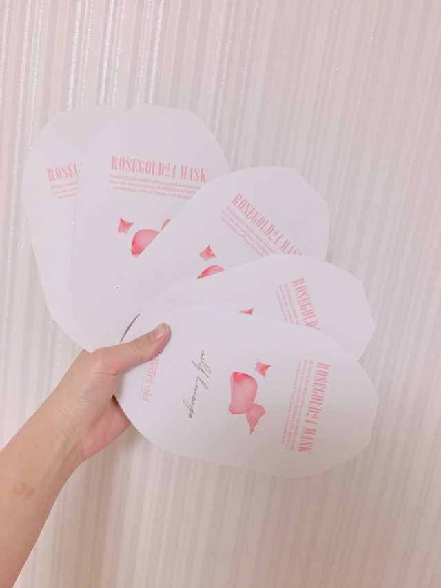 로즈골드 24 마스크 리뷰 사진