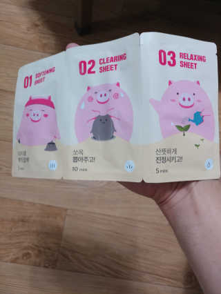 미팩토리 3단 돼지코팩 3매입 X 2EA — 3.5점을 준 리뷰어가 2019년 6월 올린 사용 사진