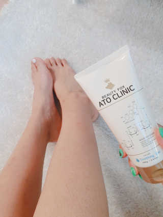 뷰티여우_아토클리닉 [아토클리닉] 아기들이 쓰는 보습, 진정 수딩젤 2개 — 5점을 준 리뷰어가 2019년 5월 올린 사용 사진