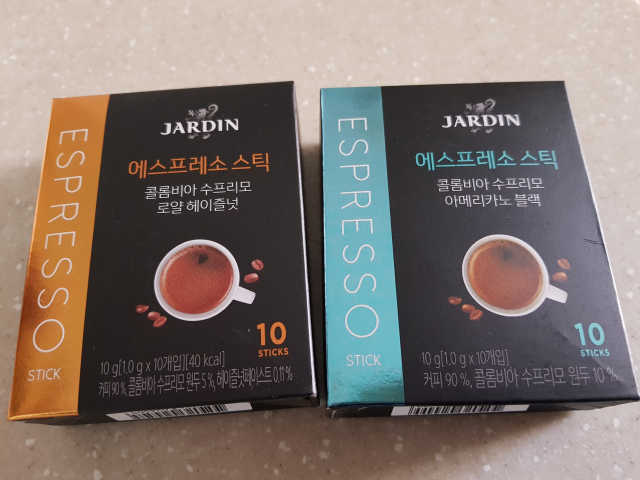 쟈뎅 에스프레소 스틱 2종 리뷰 사진