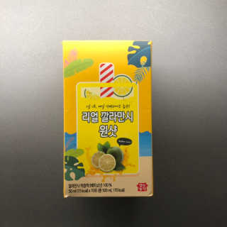 장수농가 리얼깔라만시 원샷 50ml 10팩+보틀 — 3.5점을 준 리뷰어가 2019년 5월 올린 사용 사진