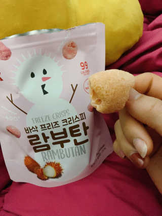 BASSAK 바삭 프리즈 크리스피 3종 — 5점을 준 리뷰어가 2020년 2월 올린 사용 사진