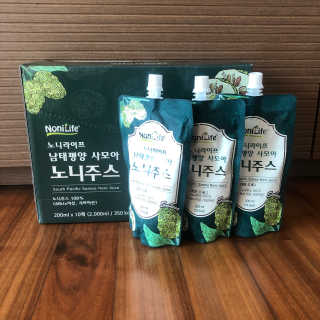 장수농가 남태평양 사모아 노니 원액 1L or 200mlx10팩 중 택 1 — 2.5점을 준 리뷰어가 2019년 1월 올린 사용 사진