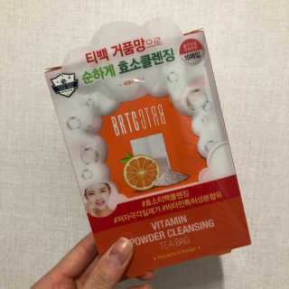 비알티씨 V10 파우더 클렌징 티백 2종 — 4점을 준 리뷰어가 2019년 3월 올린 사용 사진
