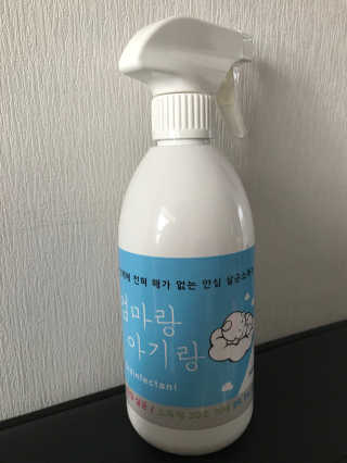 한국바이러스센터 엄마랑 아기랑 살균소독제 500ml — 4.83점을 준 리뷰어가 2018년 1월 올린 사용 사진