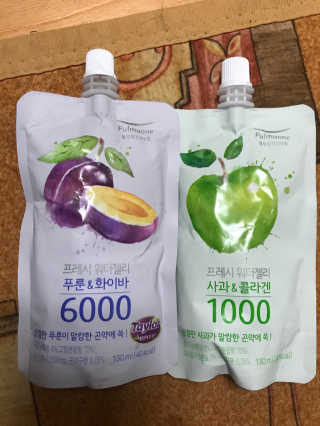 풀무원 프레시 워터젤리 — 3.83점을 준 리뷰어가 2018년 8월 올린 사용 사진