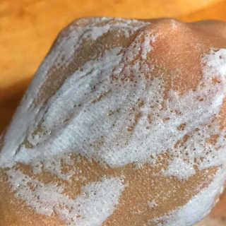 세안 필요 없는 지나인스킨 밀크 버블 에센스 팩 — 5점을 준 리뷰어가 2019년 11월 올린 사용 사진