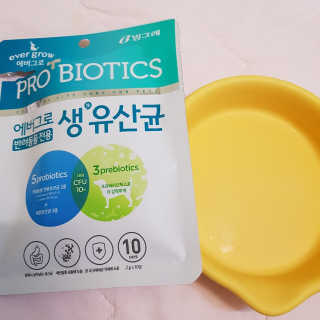 [빙그레] 에버그로 생유산균 1봉（10포입）+펫밀크2팩 — 5점을 준 리뷰어가 2019년 3월 올린 사용 사진