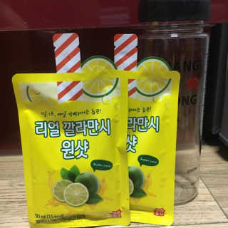 장수농가 리얼깔라만시 원샷 50ml 10팩+보틀 — 3점을 준 리뷰어가 2019년 5월 올린 사용 사진