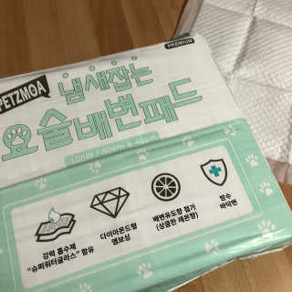 페츠모아 냄새잡는 요술배변패드 — 3점을 준 리뷰어가 2020년 2월 올린 사용 사진