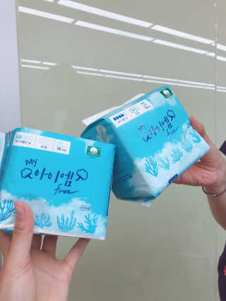 보타메디 마이아이엠 생리대 — 4점을 준 리뷰어가 2019년 2월 올린 사용 사진