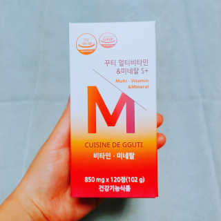 CUISINEDEGGUTI 꾸티 멀티비타민&미네랄S+ — 5점을 준 리뷰어가 2017년 11월 올린 사용 사진