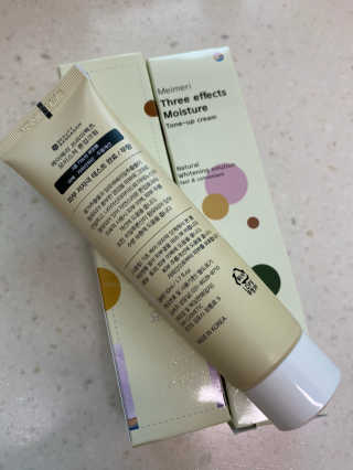 메이메리 쓰리이펙츠 모이스처 톤업크림 50ml — 3.5점을 준 리뷰어가 2020년 1월 올린 사용 사진