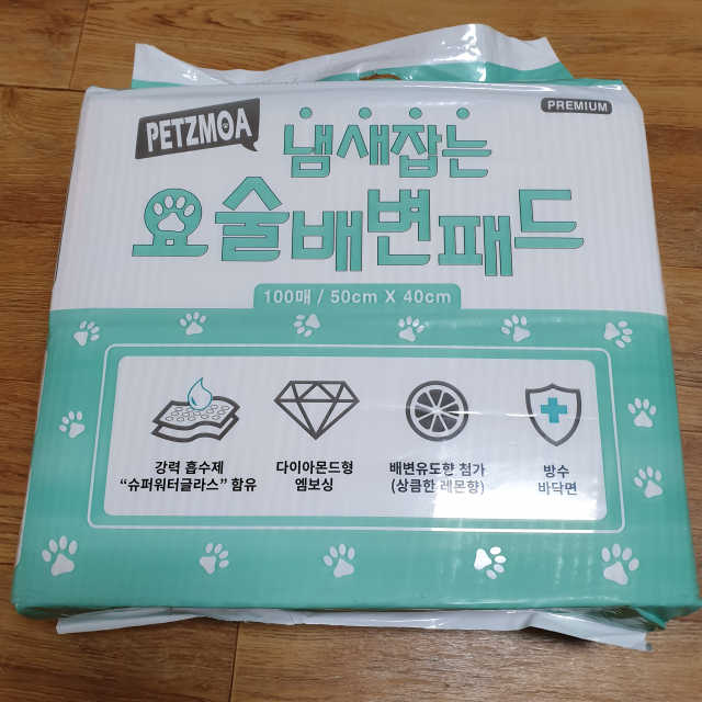 페츠모아 냄새잡는 요술배변패드 리뷰 사진