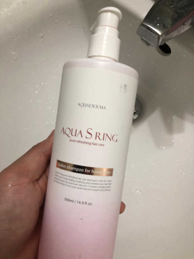 아쿠아S링 퓨어리프레싱 헤어케어 500ml 리뷰 사진