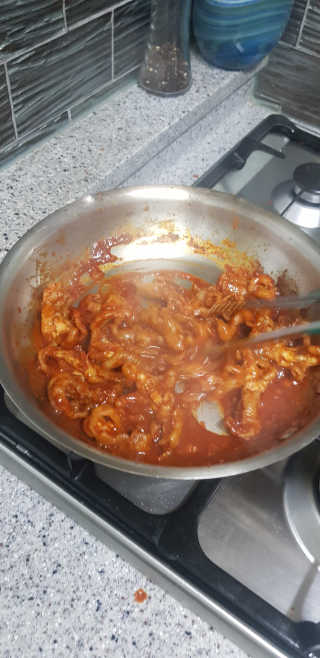 수월한 매운불닭발 350g — 2점을 준 리뷰어가 2019년 4월 올린 사용 사진