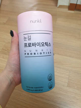 눈길 프로바이오틱스 눈길 콜라겐 프로바이오틱스 — 4점을 준 리뷰어가 2019년 11월 올린 사용 사진