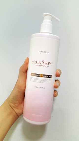 아쿠아큐링 아쿠아S링 퓨어리프레싱 헤어케어 500ml — 4.67점을 준 리뷰어가 2018년 7월 올린 사용 사진