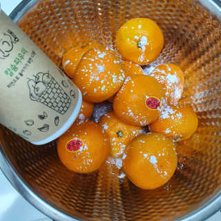친환경 과일세정제 그린그램 칼슘파우더 1통 150g — 5점을 준 리뷰어가 2019년 11월 올린 사용 사진