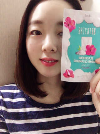 비알티씨 V10 파우더 클렌징 티백 2종 — 5점을 준 리뷰어가 2019년 2월 올린 사용 사진