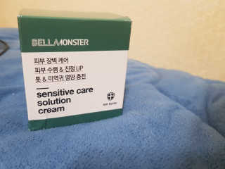 벨라몬스터 센서티브 케어 솔루션 톳크림 — 5점을 준 리뷰어가 2019년 3월 올린 사용 사진