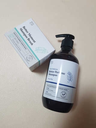 달리프 베러 퍼퓸 샴푸 1000ml 레이니데이 or 일랑로즈 — 4점을 준 리뷰어가 2020년 2월 올린 사용 사진