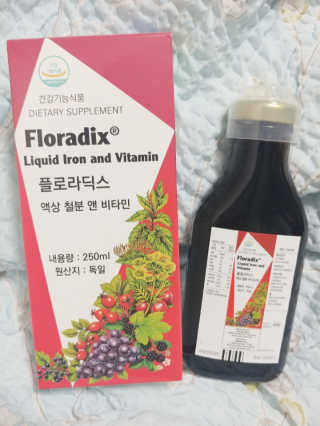 살루스 플로라딕스 액상 철분 앤 비타민 — 5점을 준 리뷰어가 2019년 7월 올린 사용 사진